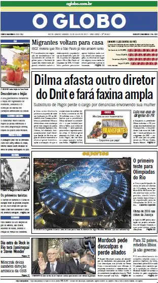 Jornal O Globo - 16 de julho de 2011