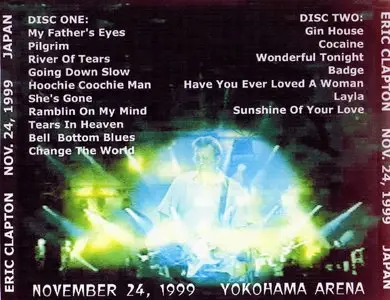 Eric CLAPTON : YOKOHAMA (1999)