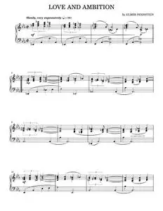 Love And Ambition - Elmer Bernstein, Sylvia Fine (Piano Solo)