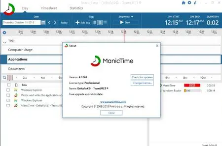 ManicTime Pro 4.1.9.0 Multilingual + Portable