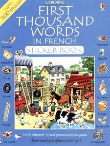Heather Amery, Stephen Cartwright, "First Thousand Words in French Sticker Book"
