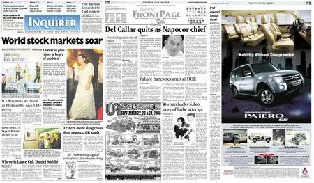 Philippine Daily Inquirer – September 20, 2008