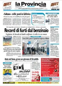 LA PROVINCIA PAVESE 29 DICEMBRE 2009
