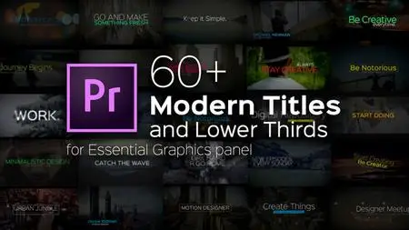 Modern Titles and Lower Thirds for Premiere Pro (VideoHive)
