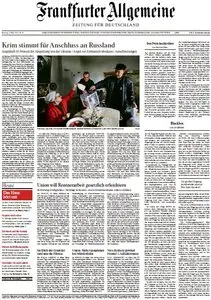 Frankfurter Allgemeine Zeitung vom Montag, 17. März 2014