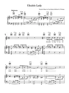 Ukulele Lady - Gus Kahn (Piano-Vocal-Guitar (Piano Accompaniment))