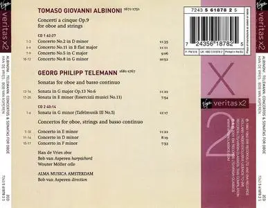 Bob van Asperen, Alma Musica Amsterdam - Albinoni, Telemann: Concertos and Sonatos for oboe (2001)