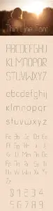 Thin Line Font Style