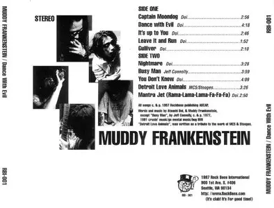Muddy Frankenstein - Dance With Evil (1997) {Rock Boss International} **[RE-UP]**
