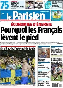 Le Parisien + Cahier Paris du Samedi 18 Aout 2012
