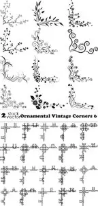 Vectors - Ornamental Vintage Corners 6