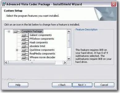 Advanced Vista Codec Package ver. 4.2.0