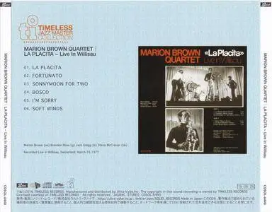 Marion Brown Quartet - La Placita - Live In Willisau (1977) {2016 Japan Timeless Jazz Master Collection Complete Series}