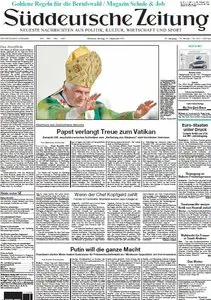 Süddeutsche Zeitung vom 26 September 2011
