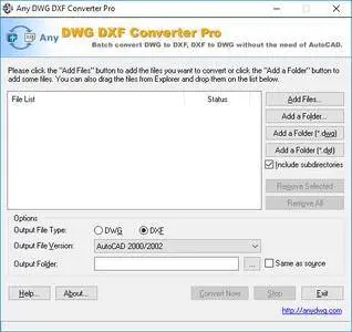 Any DWG DXF Converter Pro 2017 Portable