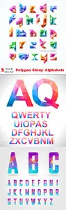 Vectors - Polygon Shiny Alphabets