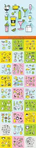 Icons and symbols flat elements vector 2