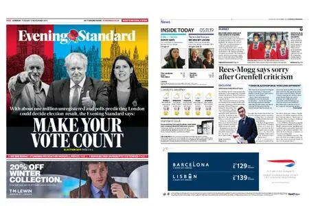 London Evening Standard – November 05, 2019