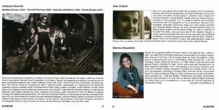 Carducci Quartet, Cian O'Duill, Gemma Rosefield - Philip Glass: String Quartet No. 5; Suite from Dracula; String Sextet (2015)