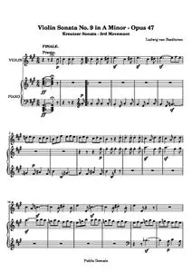 BeethovenLv - Violin Sonata No. 9 in A Major, 3rd Movement: Presto