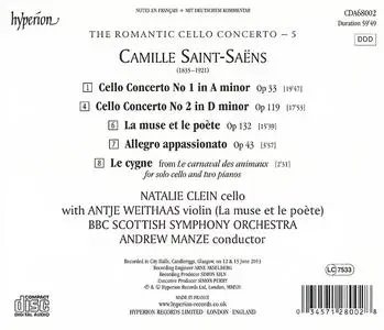 Natalie Clein, Andrew Manze - The Romantic Cello Concerto 5: Camille Saint-Saëns: Cello Concertos (2014)
