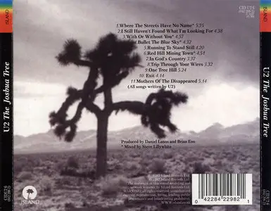 U2 - The Joshua Tree (1987) [Non-Remastered]