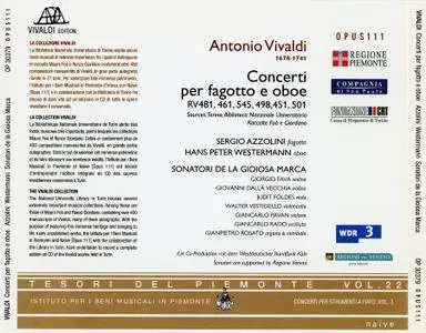 Sergio Azzolini, Hans Peter Westermann, Sonatori de la Gioiosa Marca - Antonio Vivaldi: Concerti per fagotto e oboe (2004)