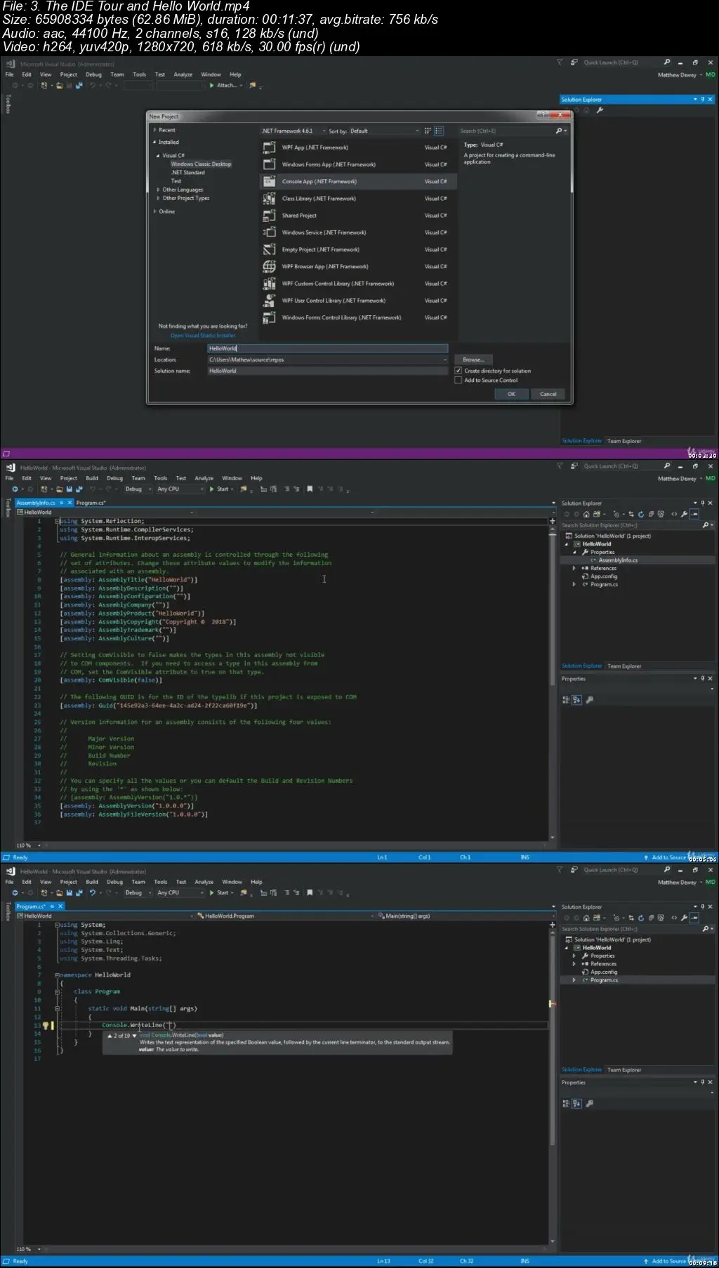 Visual studio create c project