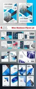 Vectors - Blue Business Flyers 40