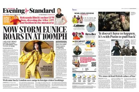 London Evening Standard – February 18, 2022