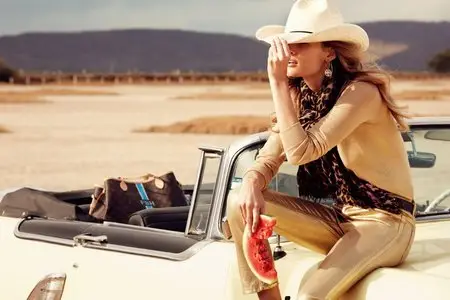Edita Vilkeviciute by Alexi Lubomirski for Louis Vuitton Travel Fall 2012