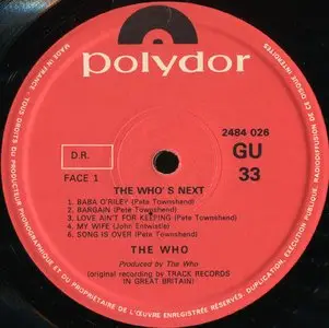 The Who – Who’s Next {Original French} Vinyl Rip 24/96