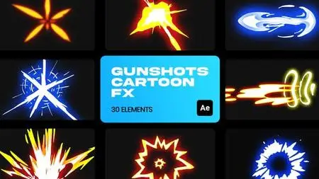 Gunshot Cartoon VFX for After Effects 36189623