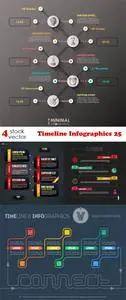 Vectors - Timeline Infographics 25