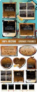 Stock Vector - Grunge Frames