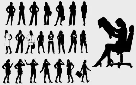 Woman - Vector Silhouettes