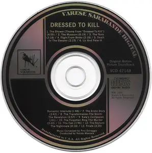 Pino Donaggio - Dressed To Kill: Original Motion Picture Soundtrack (1980) [Re-Up]