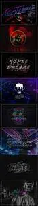 CreativeMarket - Lightsaber Font + Neon Animation 2349420