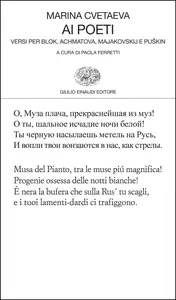 Ai poeti. Versi per Blok, Achmatova, Majakovskij e Puškin - Marina Cvetaeva