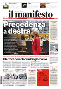 il Manifesto - 27 Giugno 2025