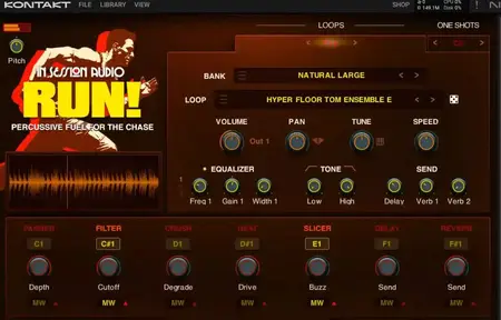 In Session Audio RUN! with the Expansion KONTAKT