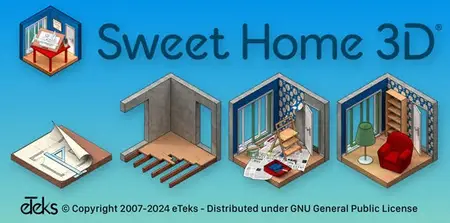 Sweet Home 3D 7.4 (x64) Multilingual Portable