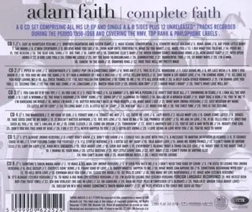 Adam Faith - Complete Faith (His HMV, Top Rank & Parlophone Recordings 1958-1968) (6CD Box Set, 2011)