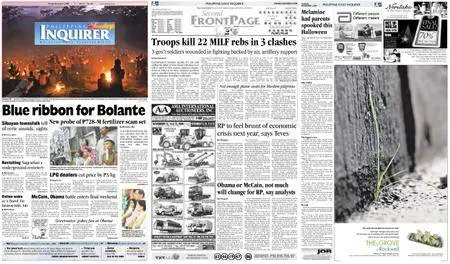 Philippine Daily Inquirer – November 02, 2008