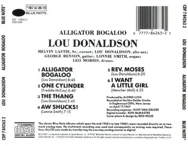 Lou Donaldson - Alligator Bogaloo (1967) {Ron McMaster Remastered 1987}