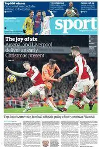 The Guardian Sports supplement  23 December 2017