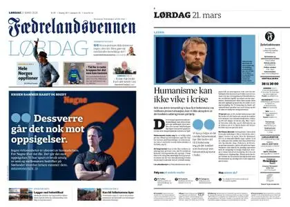 Fædrelandsvennen – 21. mars 2020