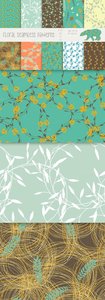 Floral seamless patterns