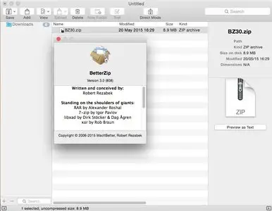 BetterZip 3.0 Multilangual Mac OS X
