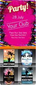 Flyer on the disco party set 9